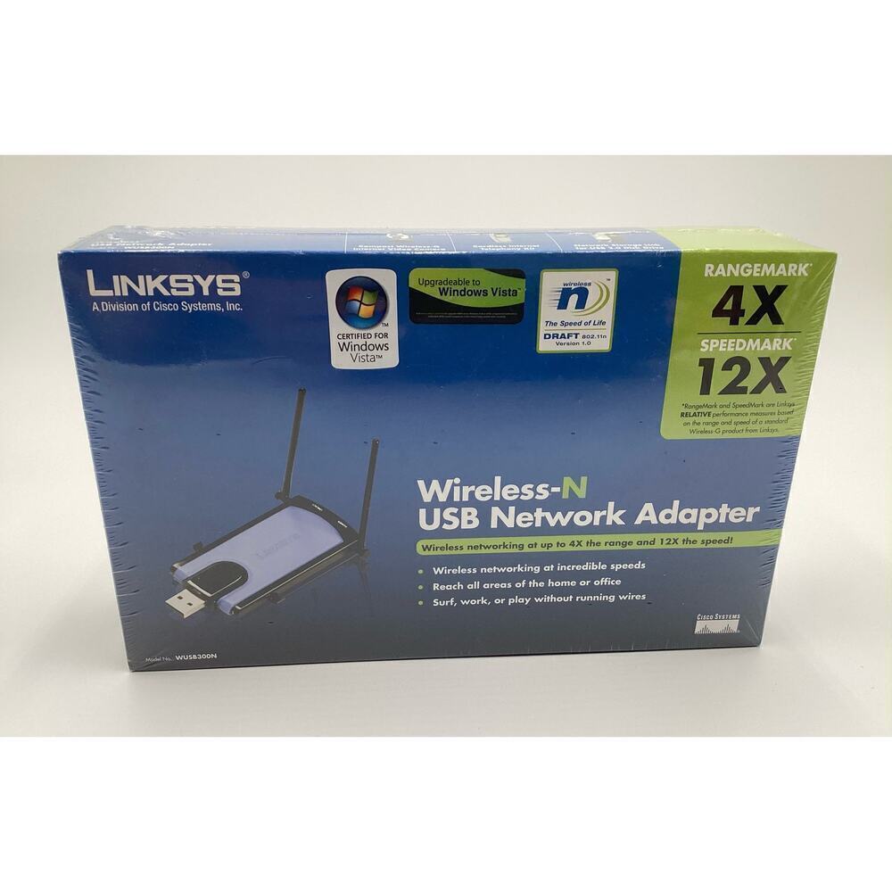 Sealed linksys wireless-N USB network adapter